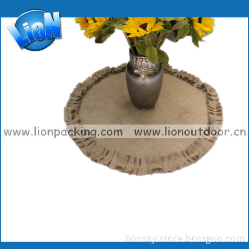 Burlap Jute Hemp Placemat Lace